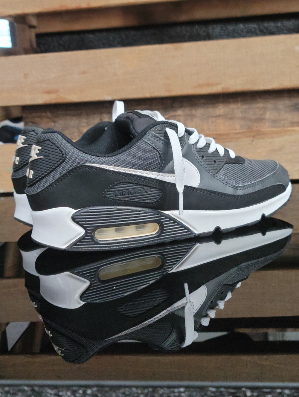 Nike Air Max 90 "Anthracite/iron Grey/White" Mens 9.5 Ships Today - Picture 13 of 15